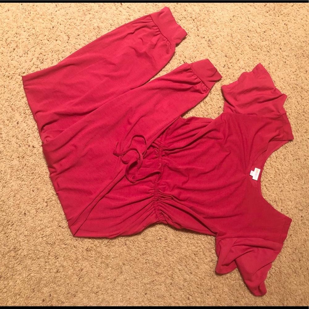 Brand new, never-worn Lularoe Xoe jumpsuit.